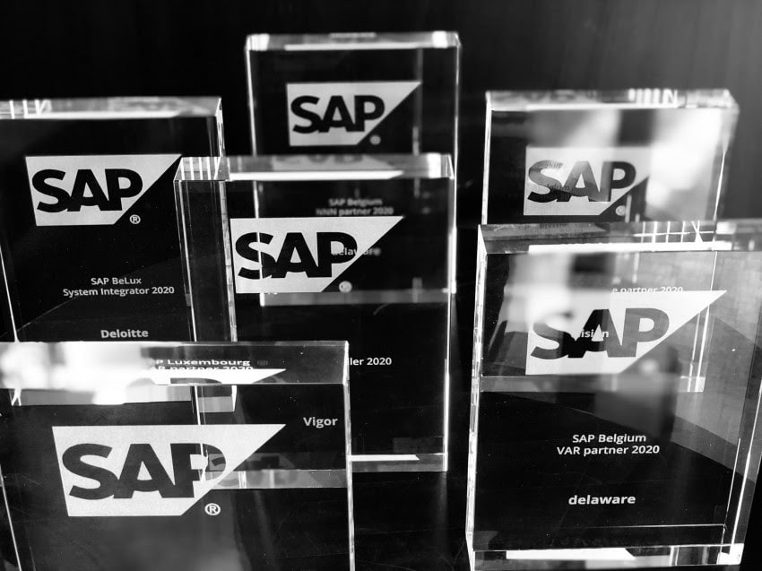 SAP reikt SAP Partner Awards Belgium & Luxembourg 2020 uit