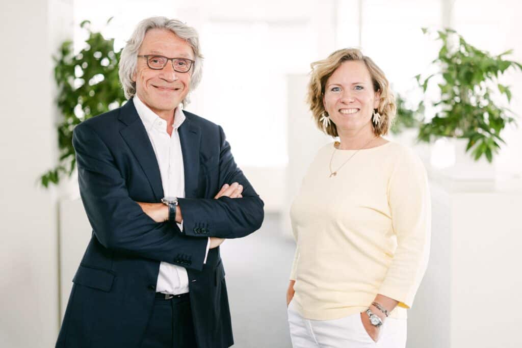 Michel Croise L CEO Sodexo Belgium and Caroline Aelvoet succesor new CEO min