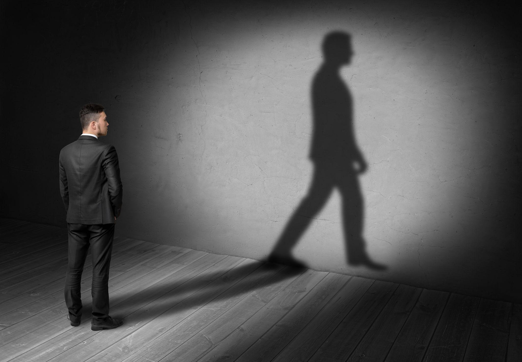 business person shadow